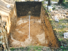 Titno ežero kasyklų C aikštelės perkasa.  E. Šatavičiaus asm. archyvas